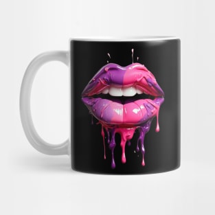 Lips Drippy Kiss Mug